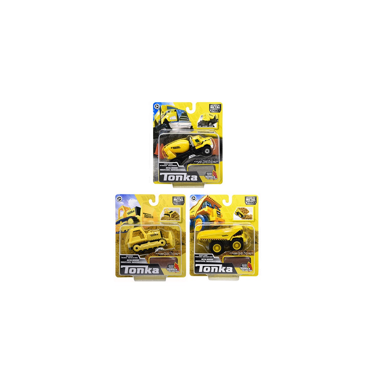 3.5" METAL MOVERS SINGLE PACK ASST (6) BL
